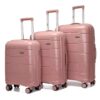 3-Piece Polypropylene Luggage Set – Unbreakable – (28″, 24″, 20″) sizes