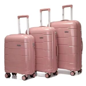 3-Piece Polypropylene Luggage Set – Unbreakable – (28″, 24″, 20″) sizes
