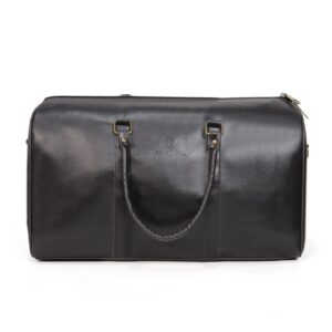 Skywalker PU Leather Travel Duffel Bag, Large Gym Sports Bag, Weekend Bag, Waterproof Overnight Carry-on Bag Airline Approved for Men and Women