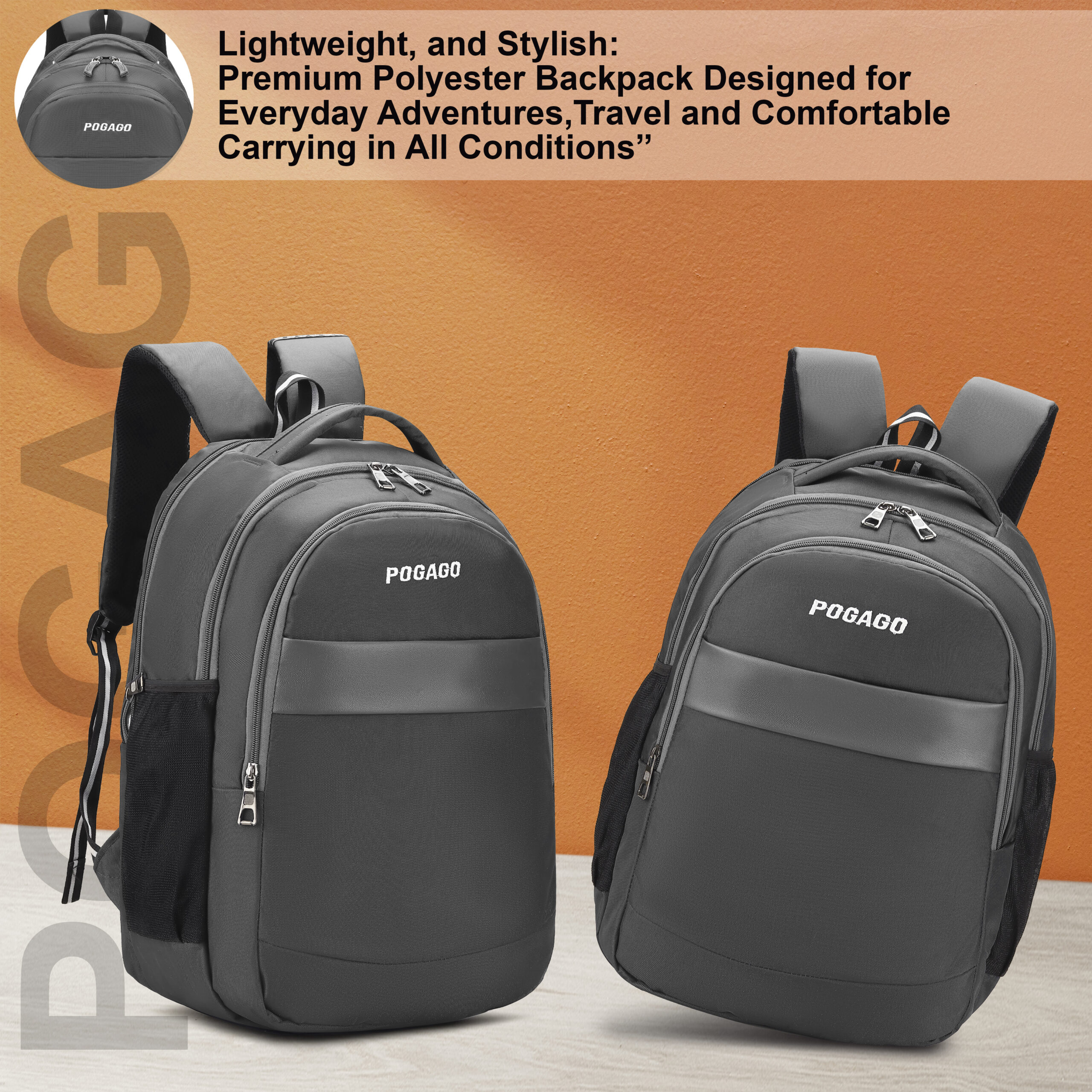 Wooden table product backdrop, orange wall design