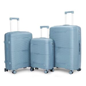 3-Piece Polypropylene Luggage Set- (28″, 24″, 20″) sizes (Model - 607)