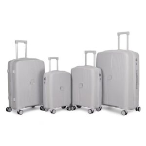 4-Piece Polypropylene Luggage Set- (32", 28″, 24″ & 20″)