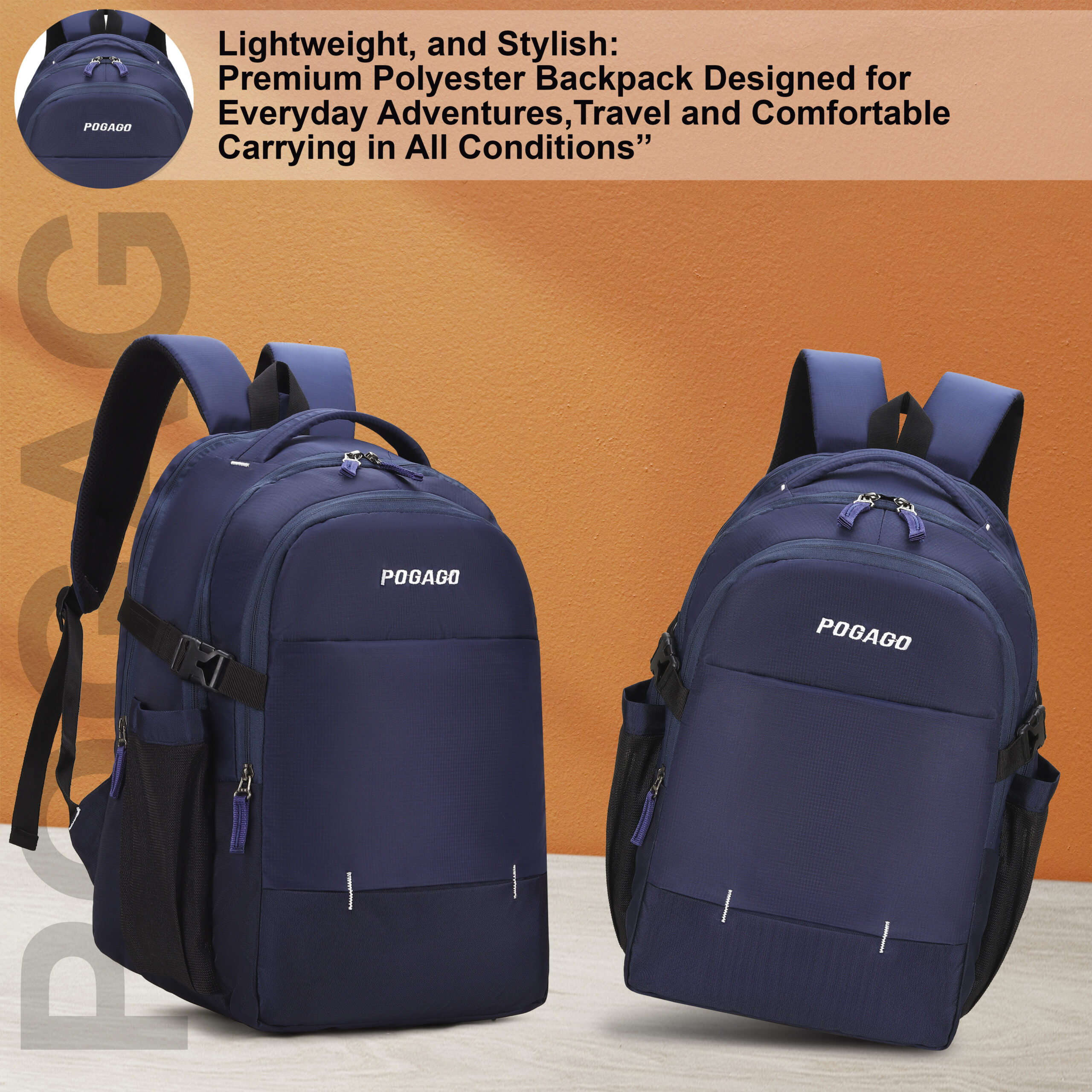 Wooden table product backdrop, orange wall design