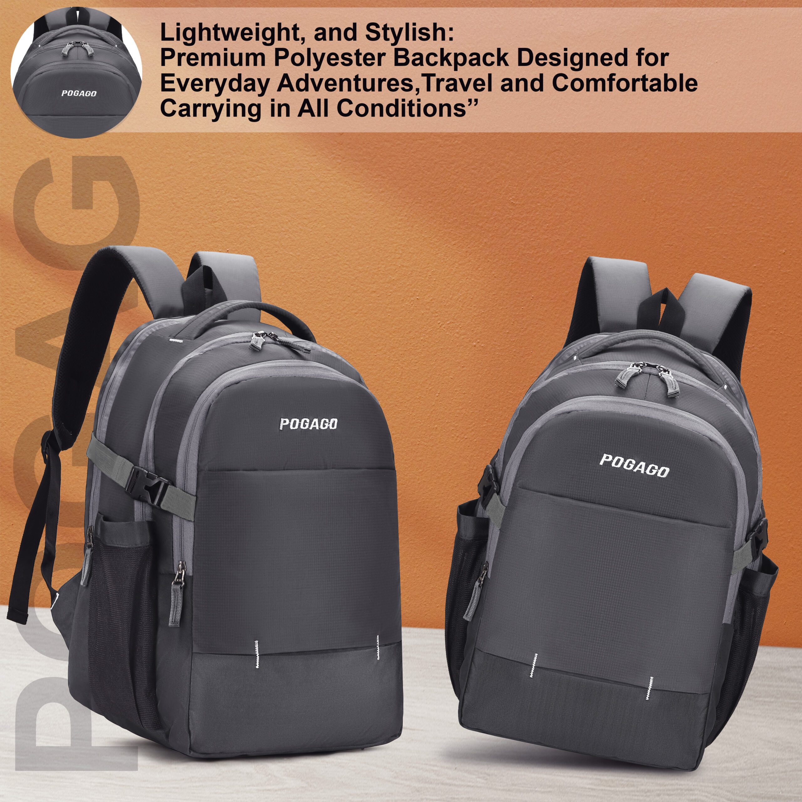 Wooden table product backdrop, orange wall design